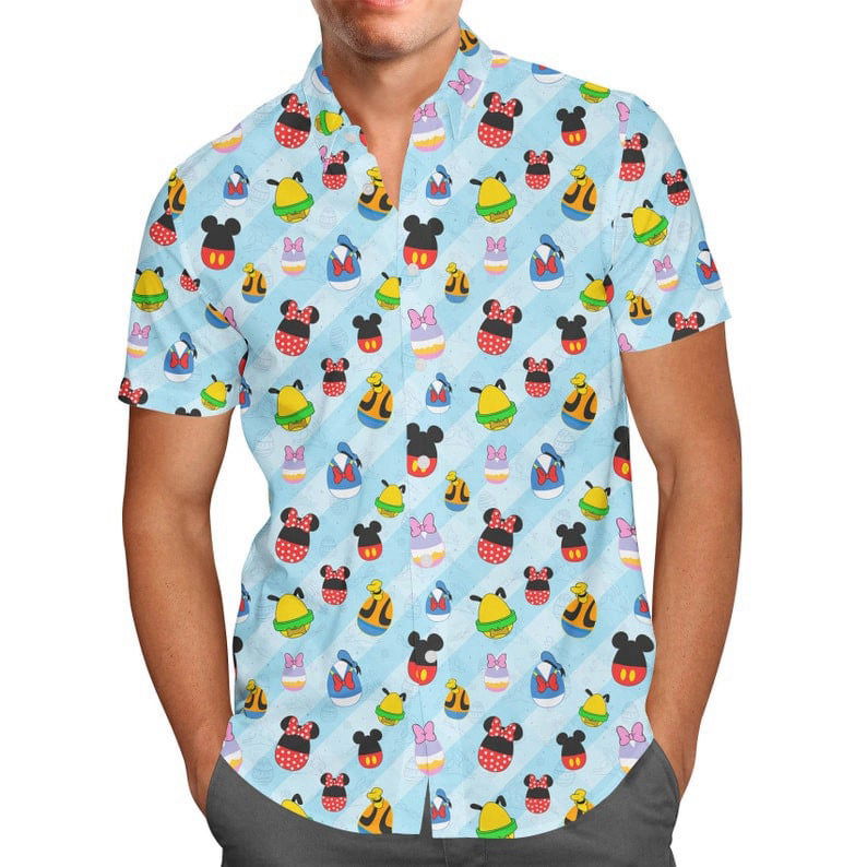 Hot New Mickey Friends Easter Eggs Pattern Hawaiian Shirt Hot New Mickey Friends Easter Eggs Pattern Hawaiian Shirt