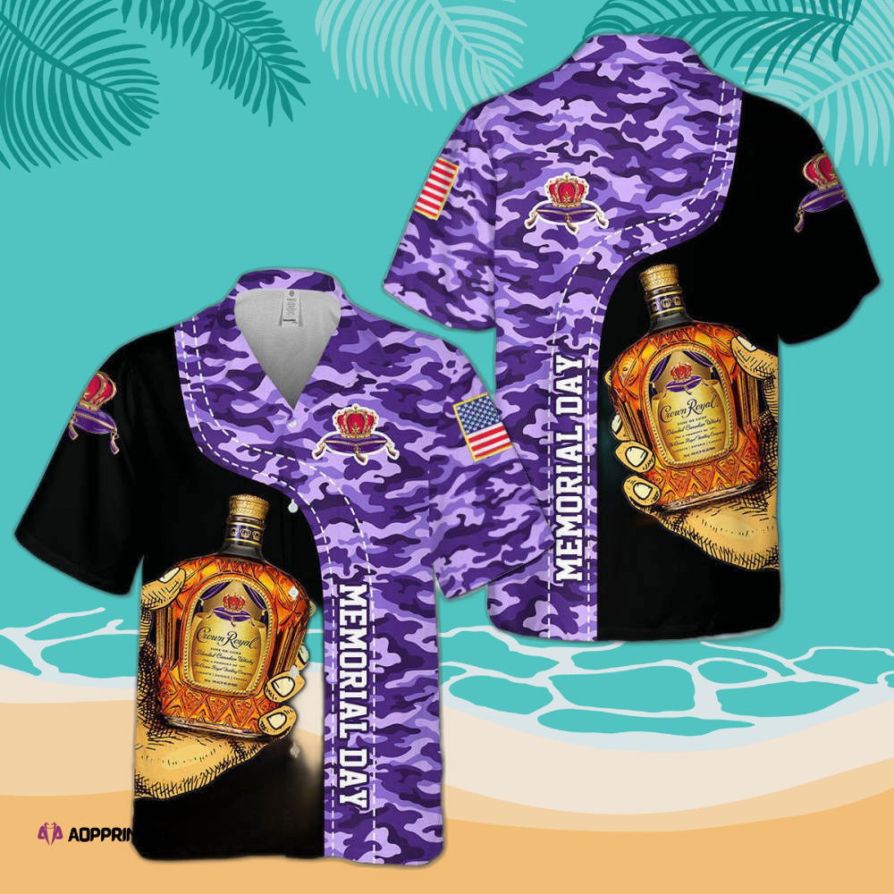 Trending Carmor Crown Royal Memorial Day Hawaiian Shirt Trending Carmor Crown Royal Memorial Day Hawaiian Shirt