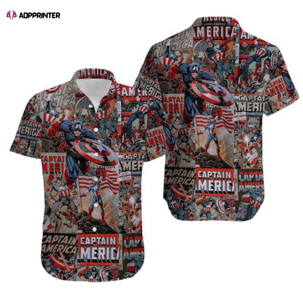 Captain America Aloha Disney Summer Hawaiian Shirt Captain America Aloha Disney Summer Hawaiian Shirt