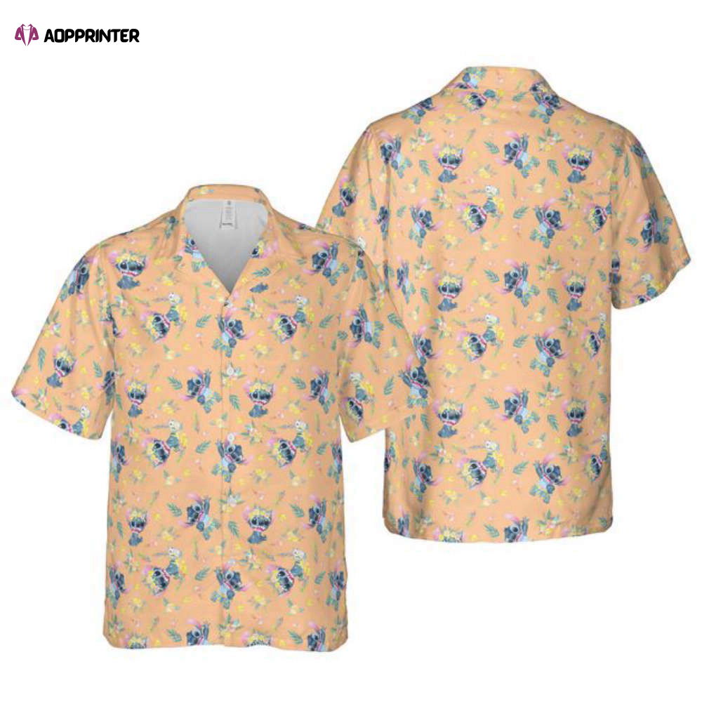 Disney Inspired Men’s Button Down Hawaiian Shirt Disney Inspired Men’s Button Down Hawaiian Shirt