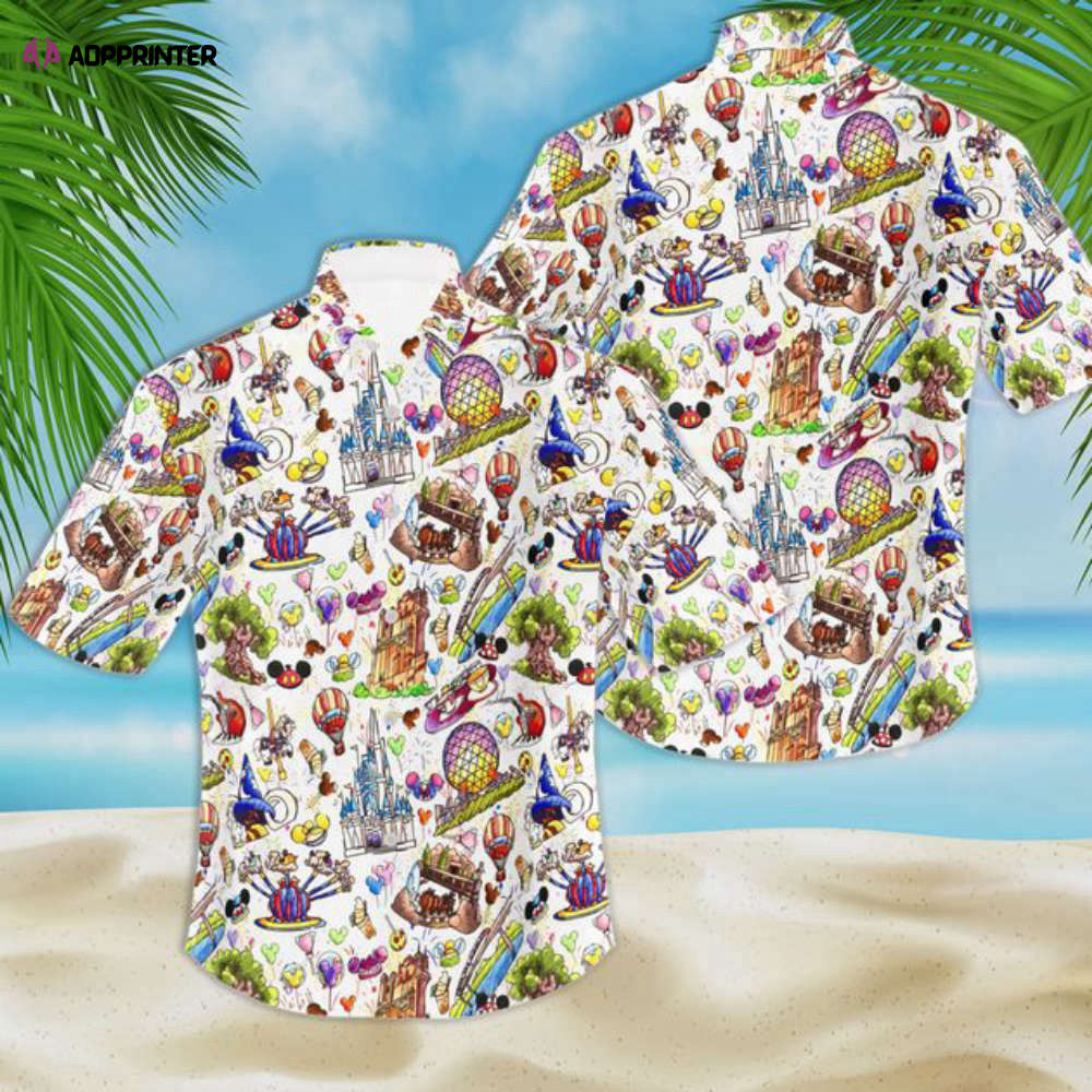 Disney Parks Food Hawaiian Shirt Disney Parks Food Hawaiian Shirt