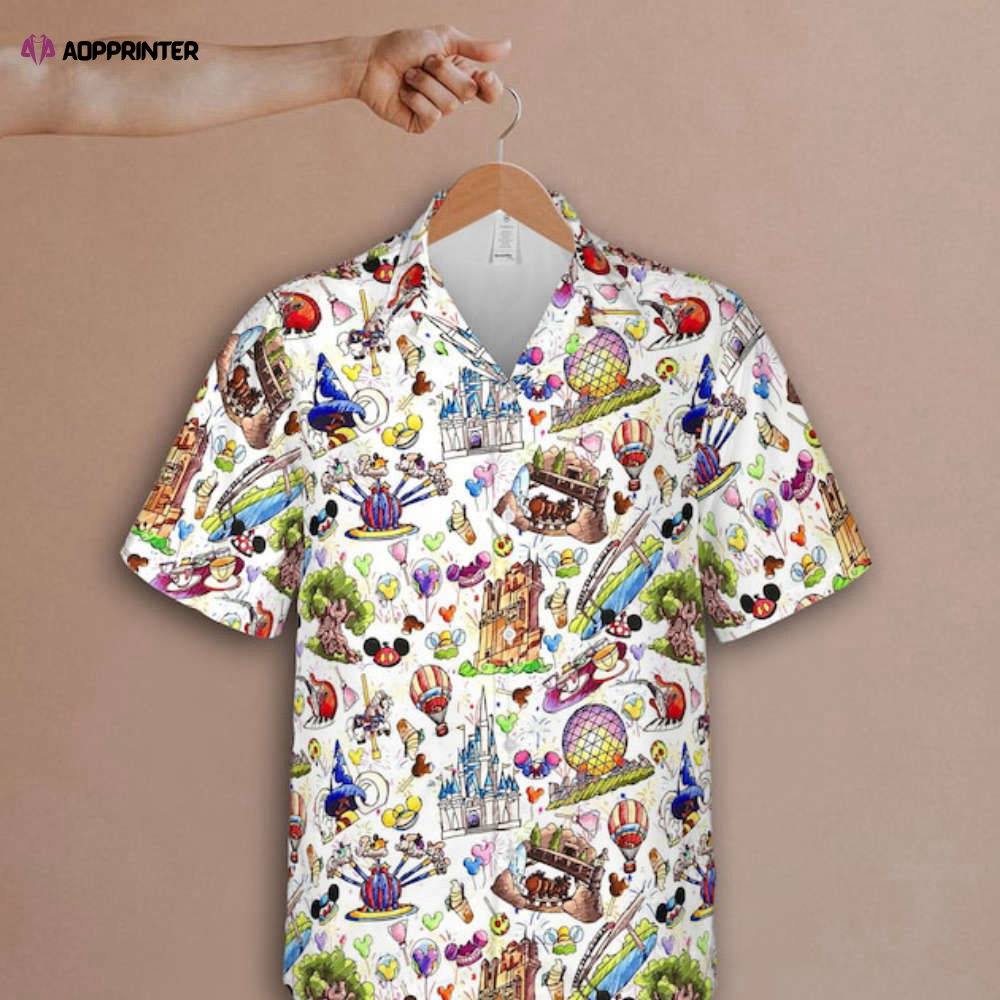 Disney Parks Food Hawaiian Shirts, Mickey Snacks Summer 2022 Unisex Hawaiian Trip Shirts Disney Parks Food Hawaiian Shirts, Mickey Snacks Summer 2022 Unisex Hawaiian Trip Shirts