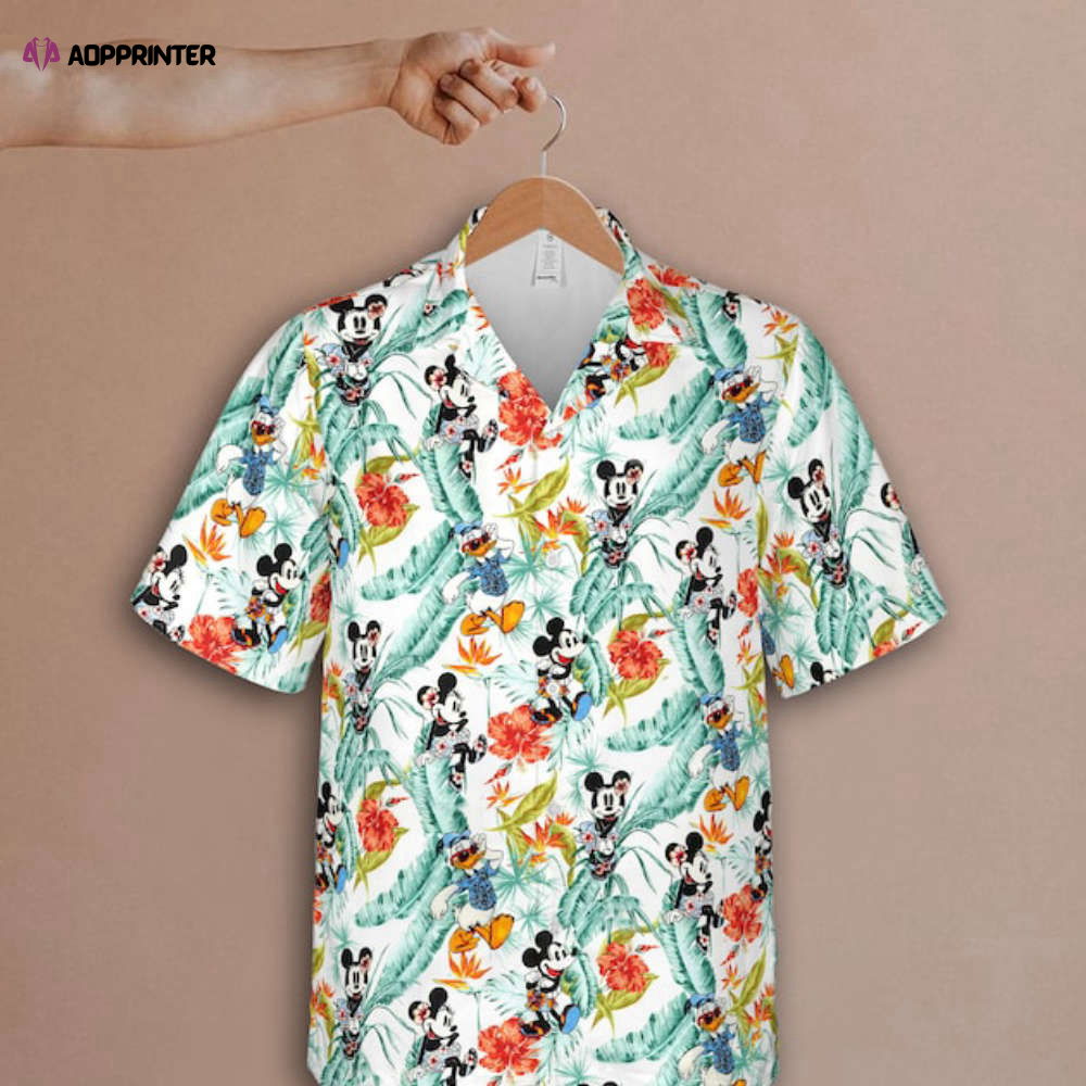 Mickey Minnie Donald Duck Tropical Hawaiian 2022 Shirt, Disney World Hawaiian Mickey Minnie Donald Duck Tropical Hawaiian 2022 Shirt, Disney World Hawaiian