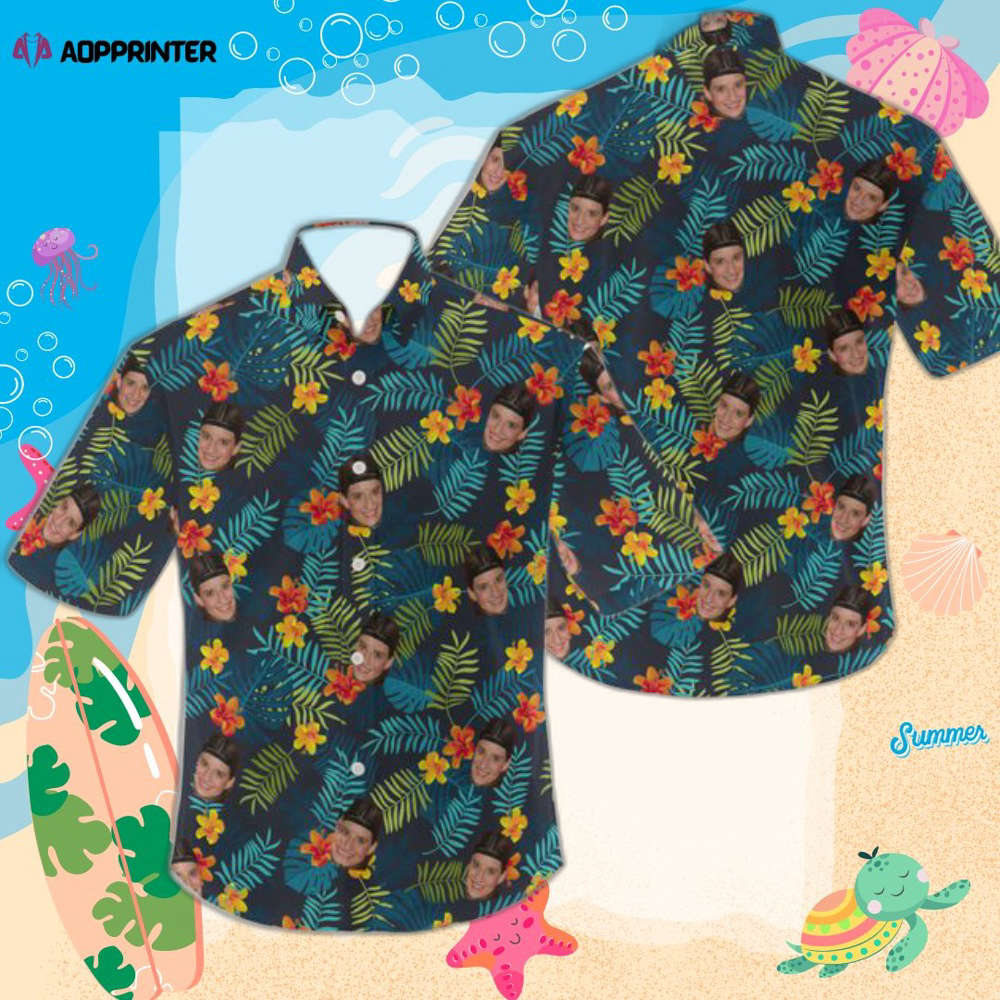 Personalized Photo Hawaiian Shirt, Custom Photo Beach Shirt, Personalized Photo Hawaiian Shirt, Custom Photo Beach Shirt,