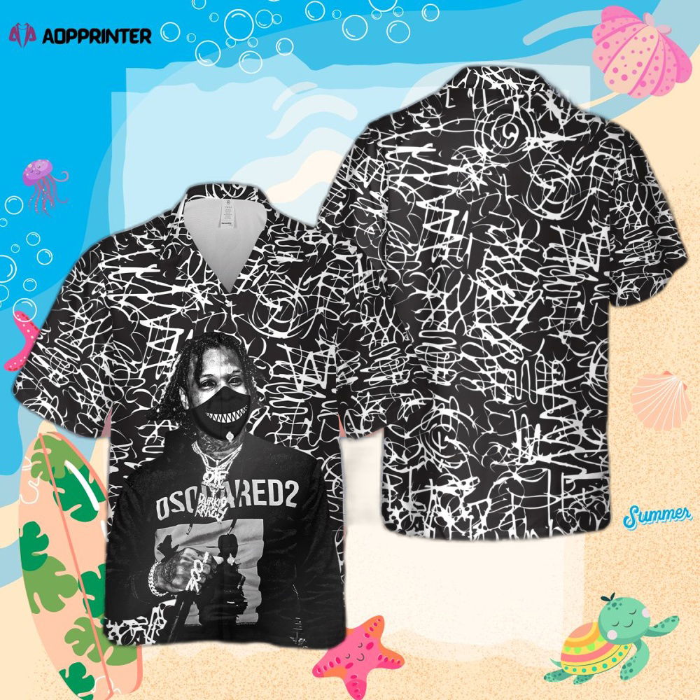Unique Lil Durk Artwork Hawaiian Shirt Unique Lil Durk Artwork Hawaiian Shirt