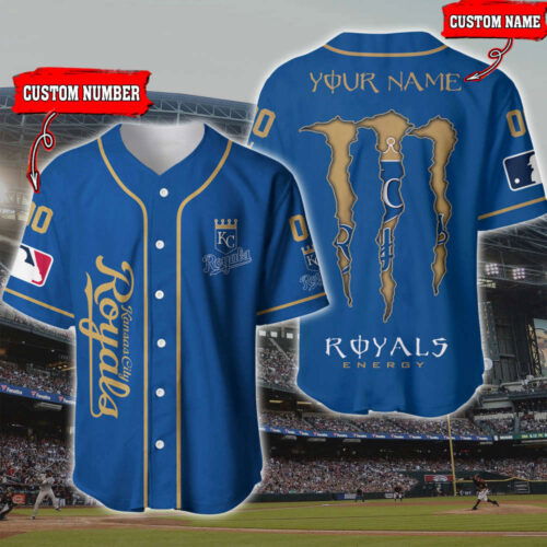 Custom Kansas City Royals 3D Printed Baseball Jersey - Personalized Fan Gear
