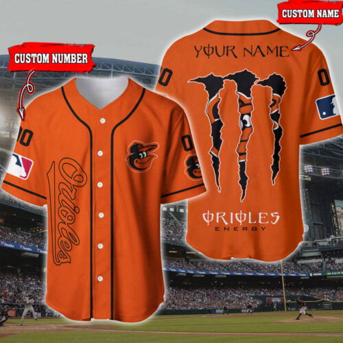 Custom Baltimore Orioles 3D Printed Baseball Jersey - Personalized Team Gear