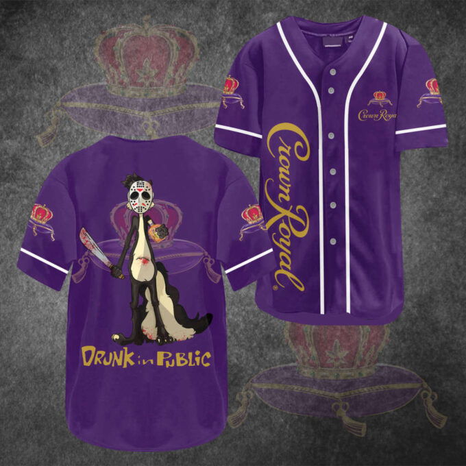Crown Royal Baseball Jersey: Stand Out in Style and Show Your Love for the Classic Whiskey!