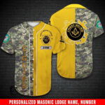 Custom Coast Guard Freemasonry Baseball Jersey – Personalized & Stylish