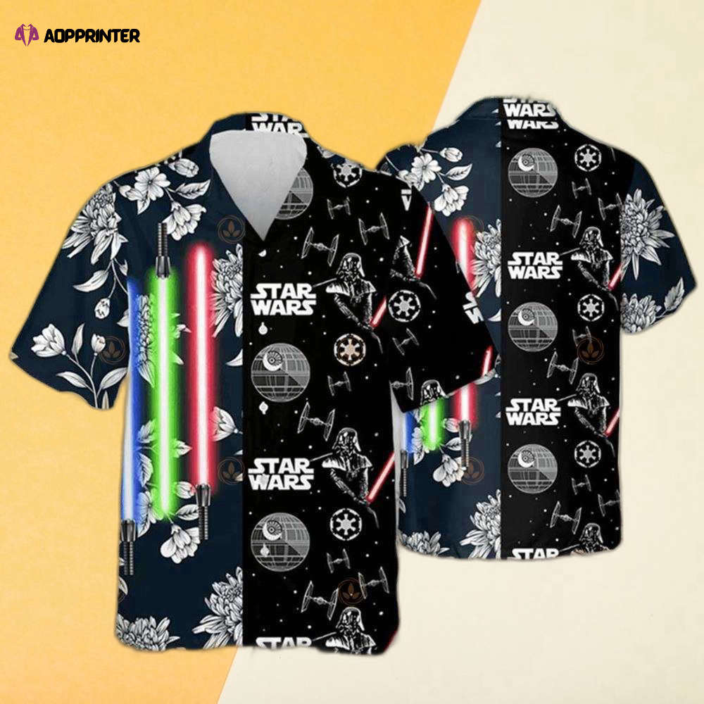 Nationals Star Wars Lightsaber Flower Hawaiian Shirt Nationals Star Wars Lightsaber Flower Hawaiian Shirt