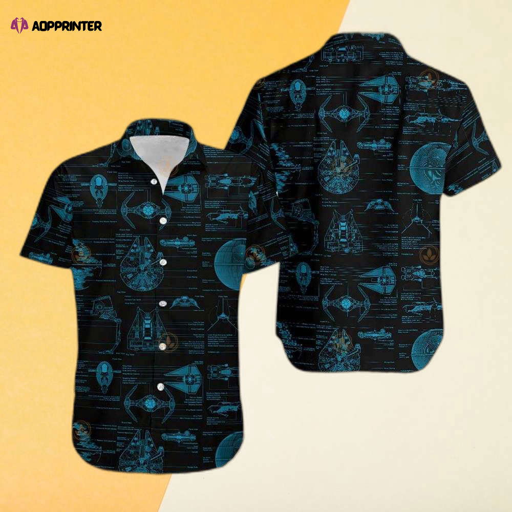 Nationals Star Wars Star Wars Button Down Hawaiian Shirt Nationals Star Wars Star Wars Button Down Hawaiian Shirt