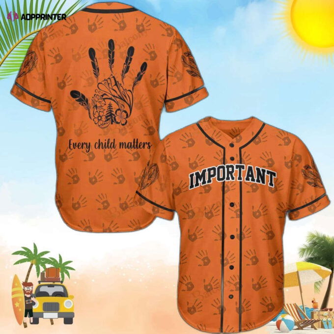 Native Every Child Matter Baseball Jersey