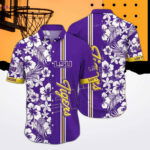 NCAA LSU Tigers Flower Hawaiian Shirt 3D – Perfect LSU Tigers Gifts for Men