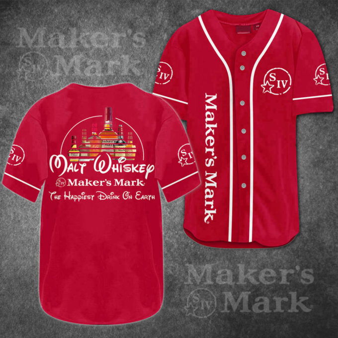 Score Big with Maker Is Mark Malt Whiskey Baseball Jersey