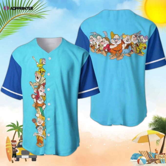 Snow White And Seven Dwarfs Baseball Jersey