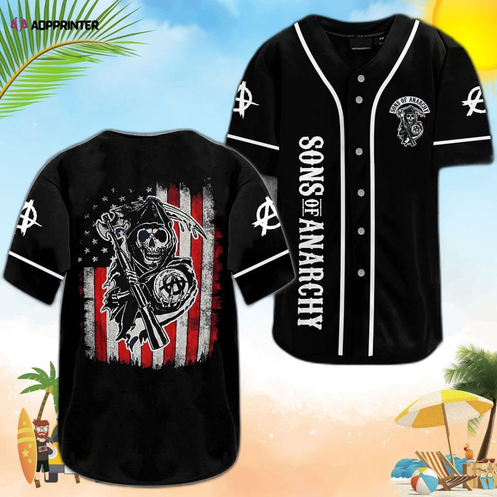 Sons of Anarchy Baseball Jersey: Authentic and Stylish SOA0306L6KD Apparel Sons of Anarchy Baseball Jersey: Authentic and Stylish SOA0306L6KD Apparel