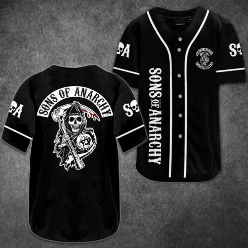 Sons of Anarchy Baseball Jersey: SOA0306L4KD – Authentic Design