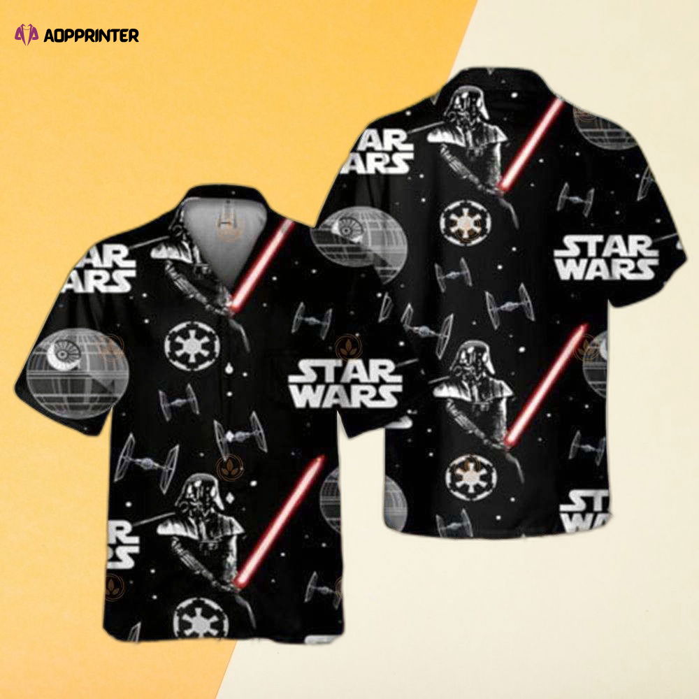 Cart 4 Star Wars Star Wars Darth Vader With The Galactic Empire Logo Hawaiian Shirt