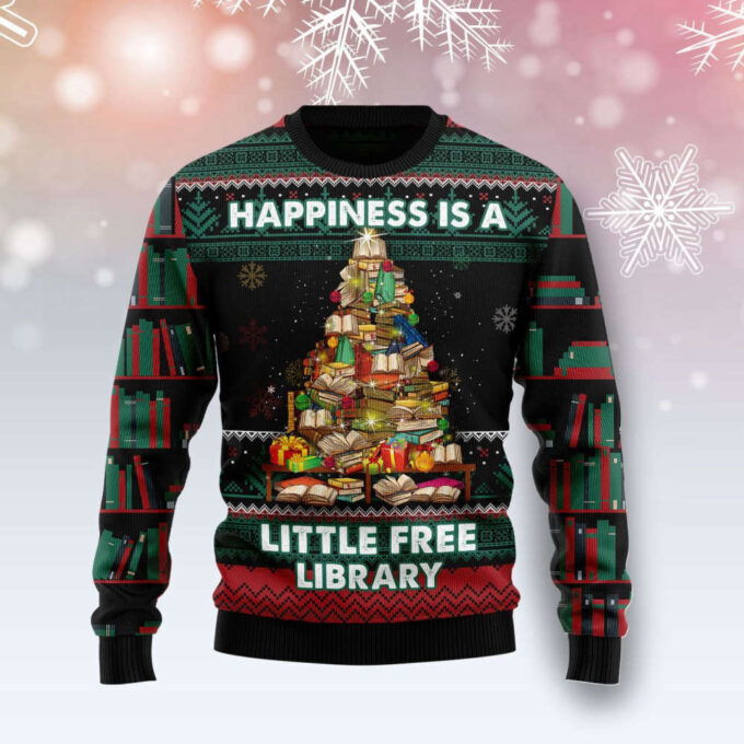 Get Festive with the Book Free Library Ugly Christmas Sweater – Limited Stock!