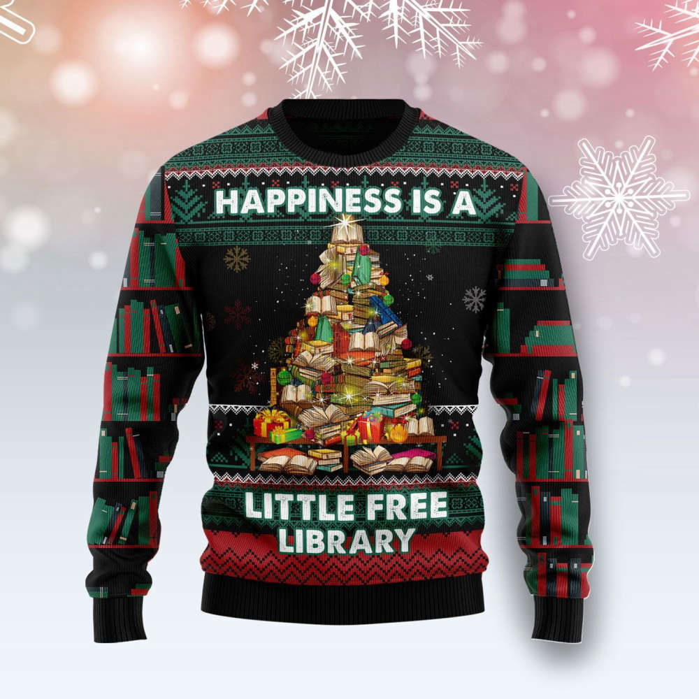 Get Festive with the Book Free Library Ugly Christmas Sweater – Limited Stock! Get Festive with the Book Free Library Ugly Christmas Sweater – Limited Stock!