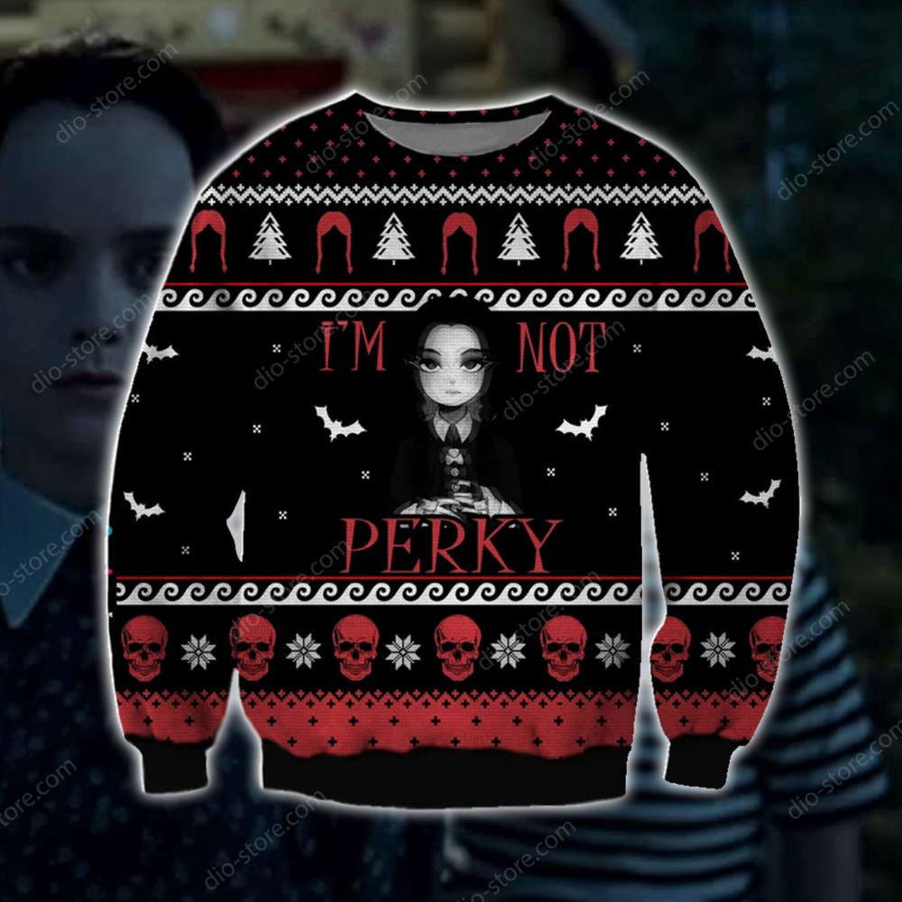 Im Not Perky Knitting Pattern 3D Print Ugly Christmas Sweater Hoodie All Over Printed Im Not Perky Knitting Pattern 3D Print Ugly Christmas Sweater Hoodie All Over Printed