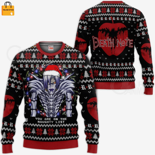 Cart 1 Spooky & Festive: Death Note Shinigami Rem Ugly Christmas Sweater