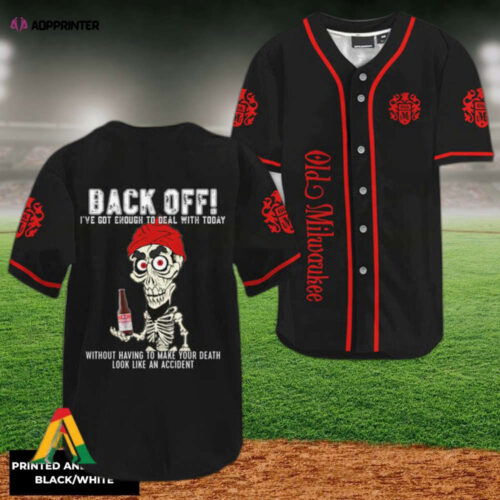 Achmed Back Off: Old Milwaukee Baseball Jersey - Stand Out in Style!