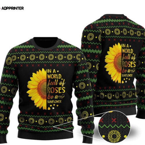 Cart 3 Be a Sunflower in a World of Roses: Ugly Christmas Sweater