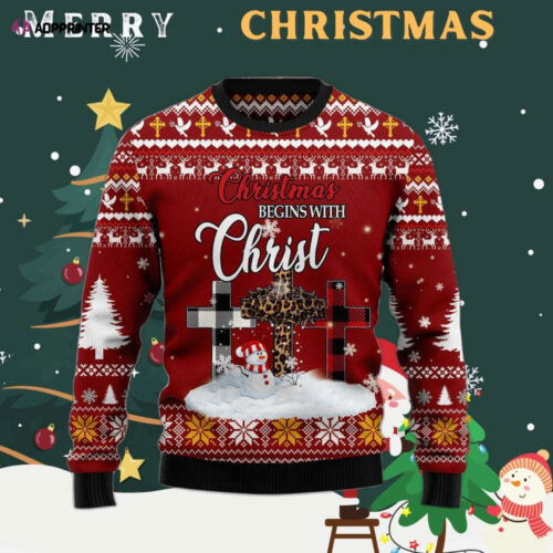 Cart 2 Christian Christmas Ugly Christmas Sweater
