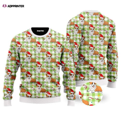 Cute Corgi Ugly Christmas Sweater - Perfect for Adult Holiday Fun!