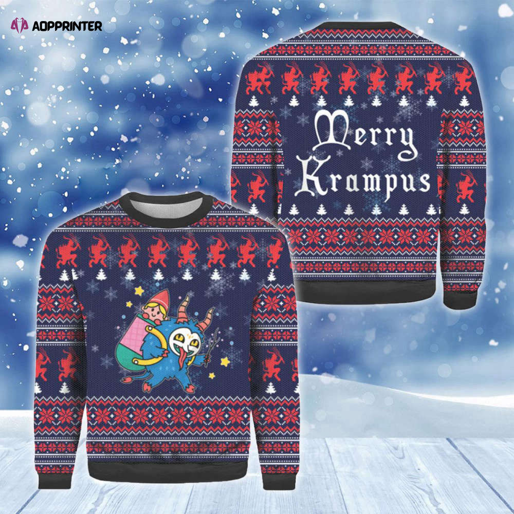 Funny Merry Krampus Christmas Ugly Sweater Funny Merry Krampus Christmas Ugly Sweater
