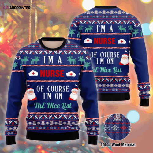 Cart 1 Get Festive in Style: Santa Claus Nurse Ugly Christmas Sweater