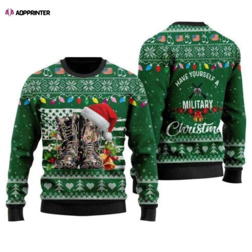 Cart 4 Get Festive with a Soldier s Military Ugly Christmas Sweater