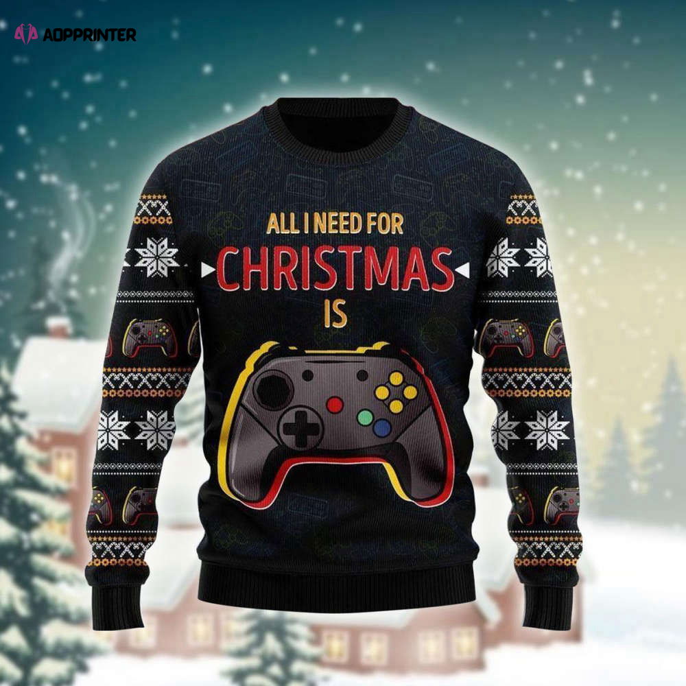 Get Festive with All I Need For Christmas Ugly Sweater – Game On! Get Festive with All I Need For Christmas Ugly Sweater – Game On!