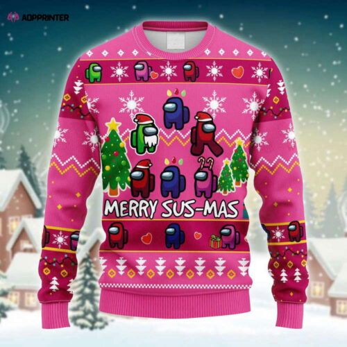 Cart 5 Get Festive with Among Us Merry Sus-Mas Ugly Sweater - Limited Edition Fun!
