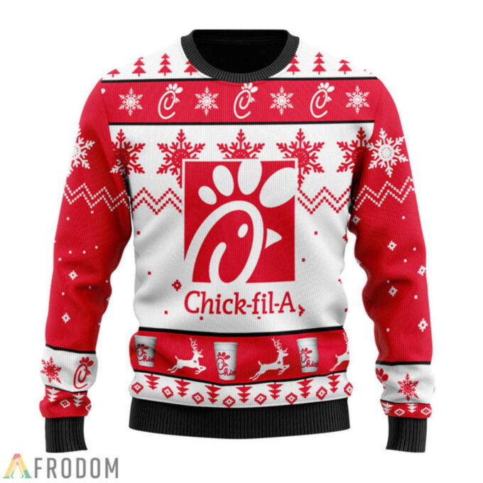 Get Festive with Personalized Chick-fil-a Ugly Christmas Sweater