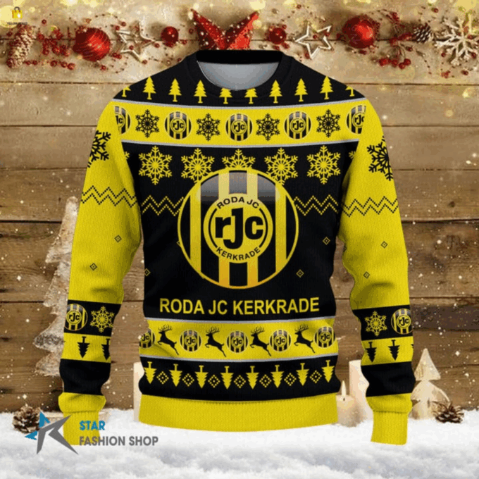 Get Festive with Roda JC Kerkrade Ugly Christmas Sweater – Limited Edition!