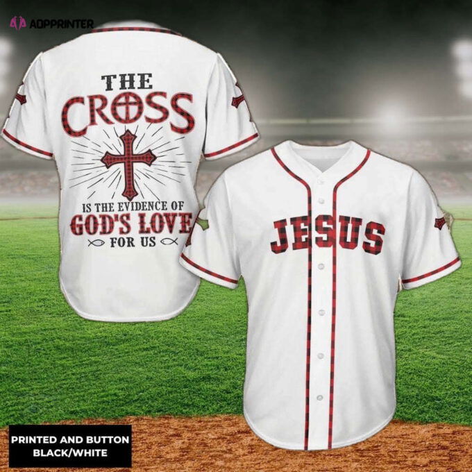 Jesus – The Cross God’s Love Baseball Jersey