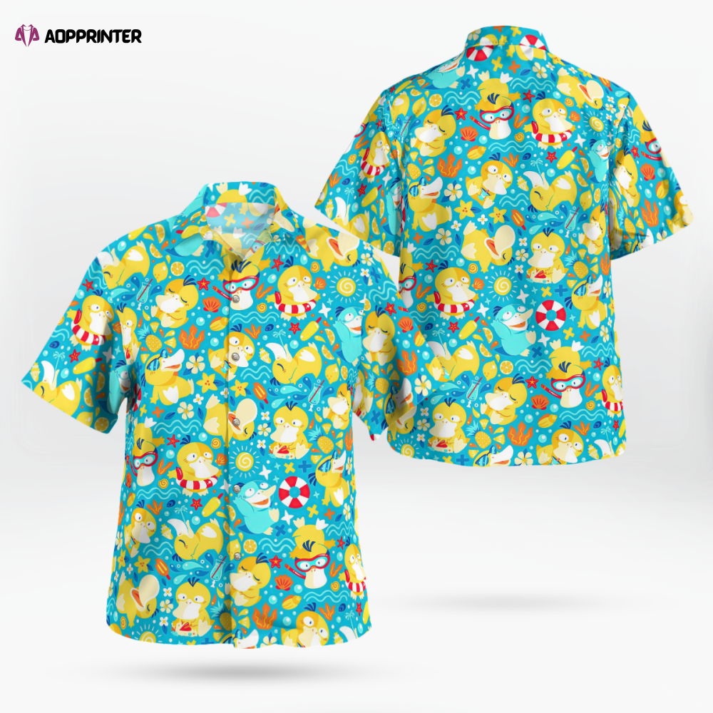 Koduck Pokemon Hawaiian Shirt: Vibrant Style for Ultimate Pokemon fans Koduck Pokemon Hawaiian Shirt: Vibrant Style for Ultimate Pokemon fans