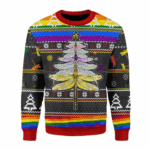 LGBT Dragonfly Ugly Christmas Sweater