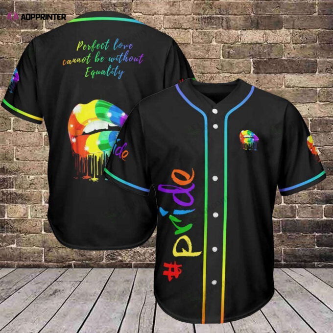 LGBT Pride Baseball Jersey 316 – QT204283Td Baseball Tee: Stand Out with Style!