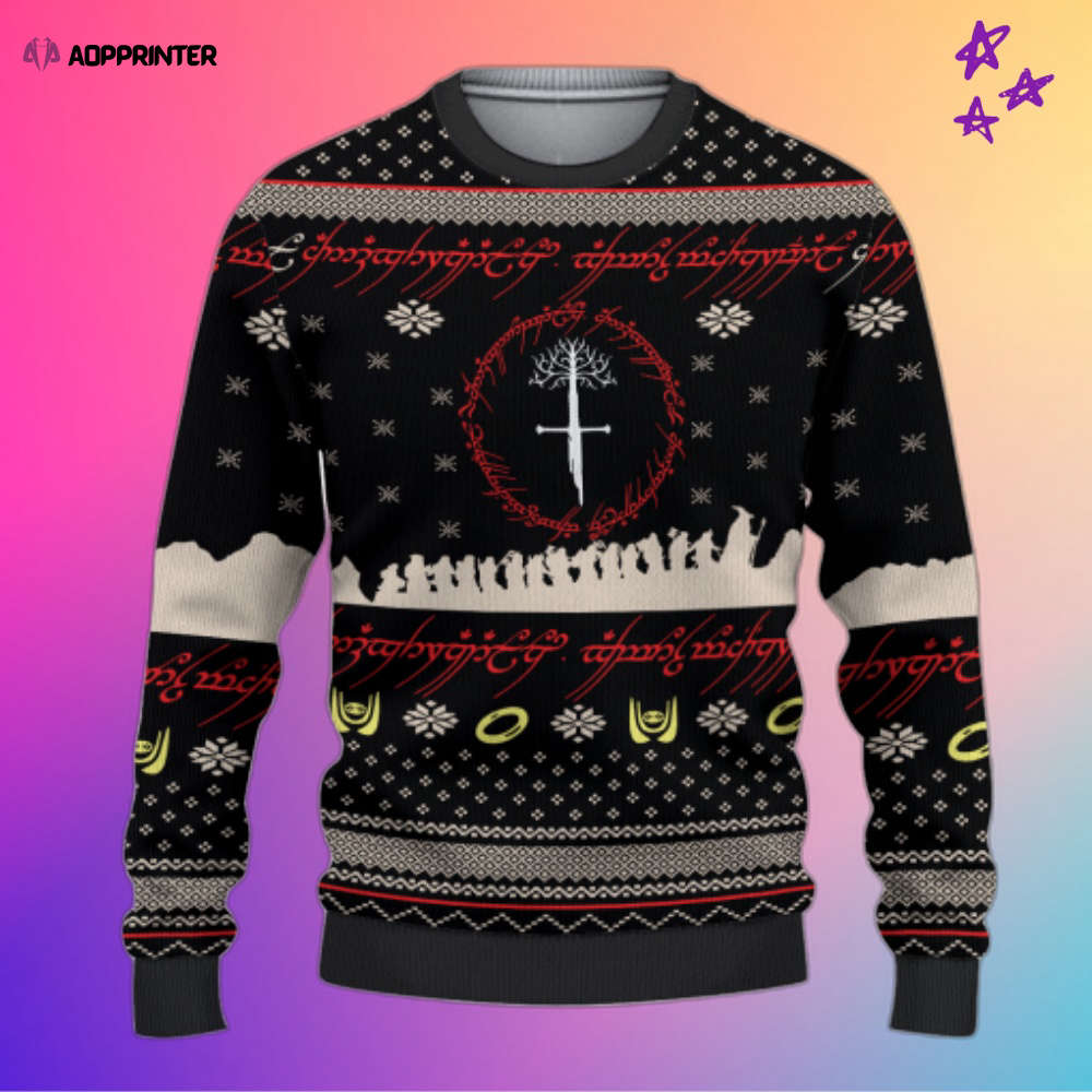 Get Festive with the Gondor Tree Ugly Christmas Sweater – Perfect for Lord of the Rings Fans Get Festive with the Gondor Tree Ugly Christmas Sweater – Perfect for Lord of the Rings Fans
