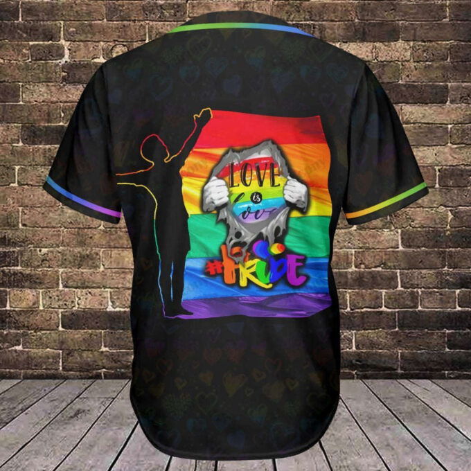 Love is Love Baseball Jersey 306 – LGBT Baseball Tee for Stylish Support