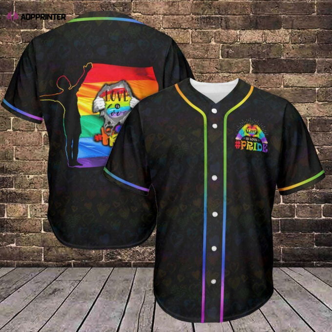 Love is Love Baseball Jersey 306 – LGBT Baseball Tee for Stylish Support