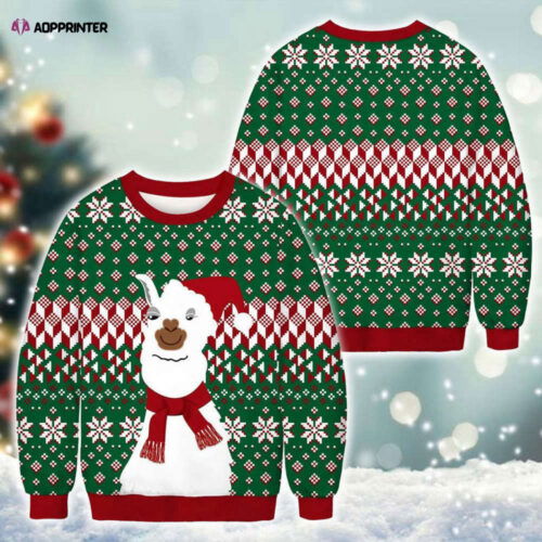 Cart 1 Lovely The Alpaca Christmas Ugly Sweater