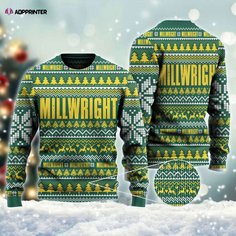 Merry Christmas Millwright Ugly Sweater Merry Christmas Millwright Ugly Sweater