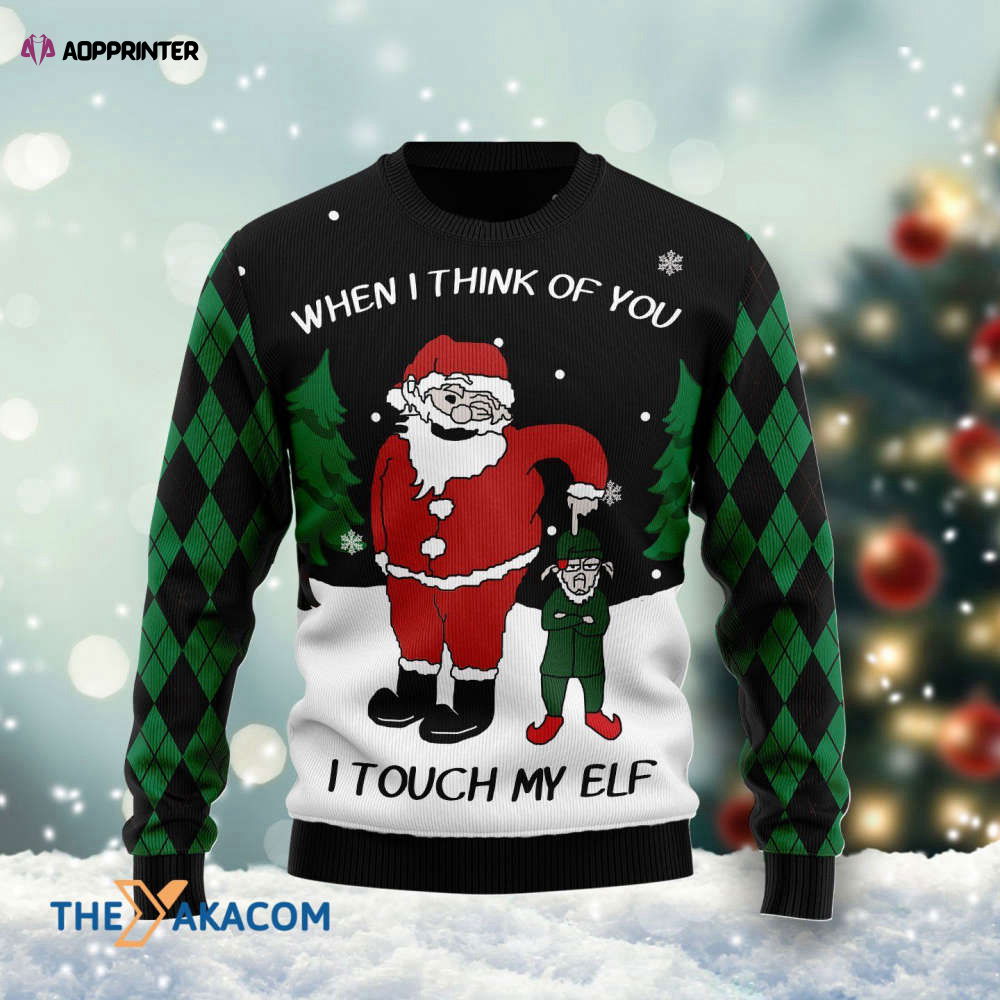 Merry Xmas Elf Sweater: Touch My Elf & Spread Christmas Cheer! Perfect Gift! Merry Xmas Elf Sweater: Touch My Elf & Spread Christmas Cheer! Perfect Gift!