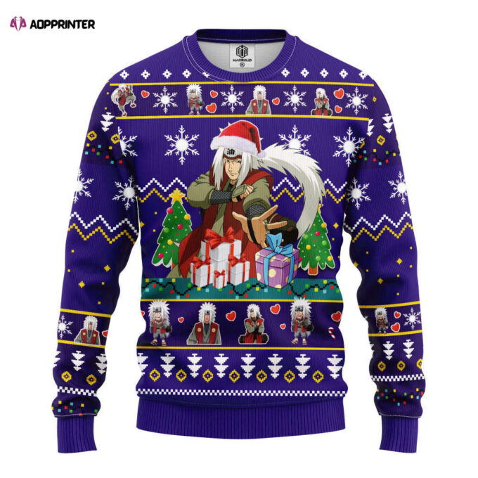 Naruto Jiraia Ugly Christmas Sweater: Amazing Thanksgiving Gift