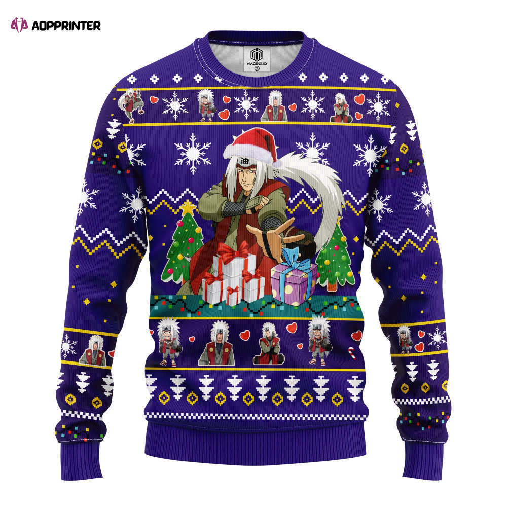 Naruto Jiraia Ugly Christmas Sweater: Amazing Thanksgiving Gift Naruto Jiraia Ugly Christmas Sweater: Amazing Thanksgiving Gift