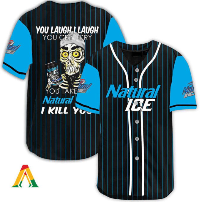 Natural Ice Baseball Jersey: Laugh Cry Take My Kill You – Engaging & Fun!